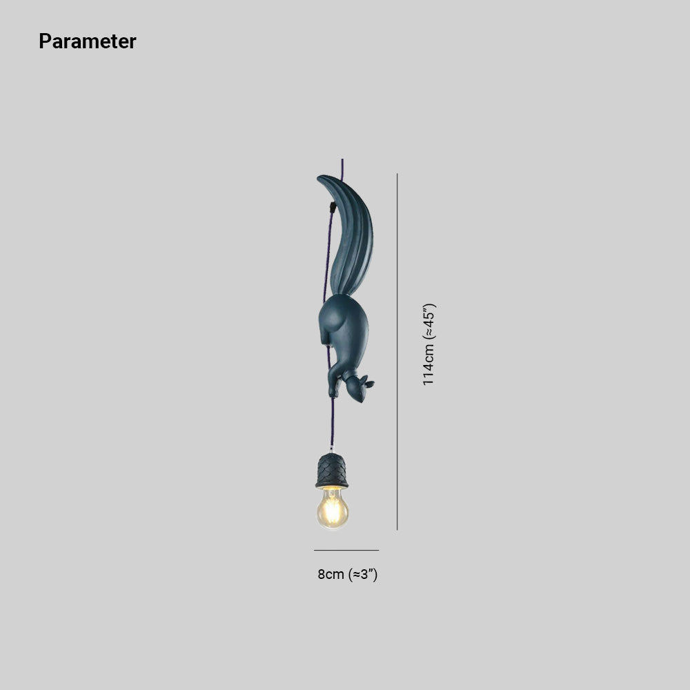 Aria Pendant Light Squirrel/Pinecone Modern, Resin, Restaurant - Neutral Decor