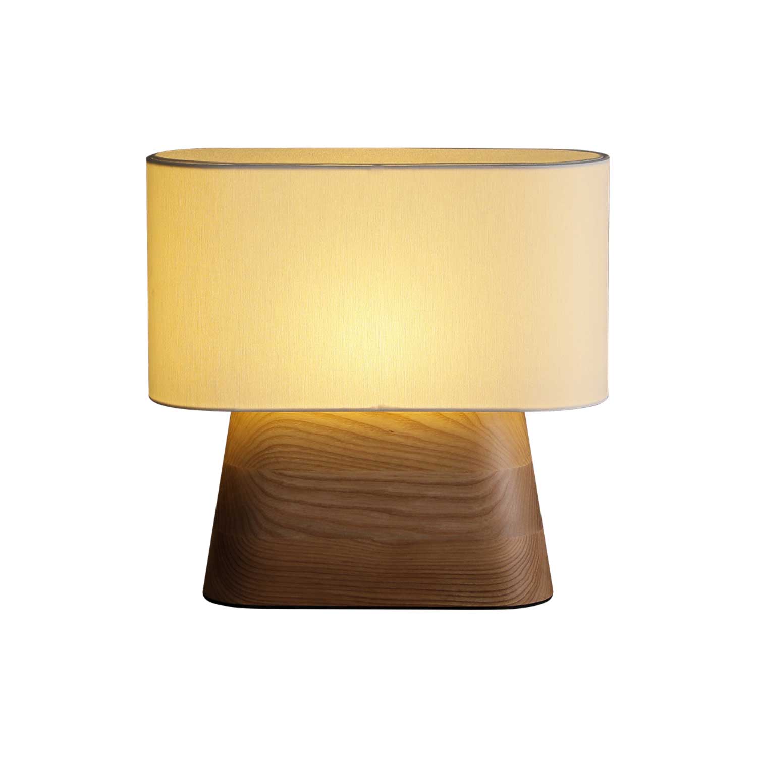 Grashen Wood & Fabric Table Lamp-Neutral Decor