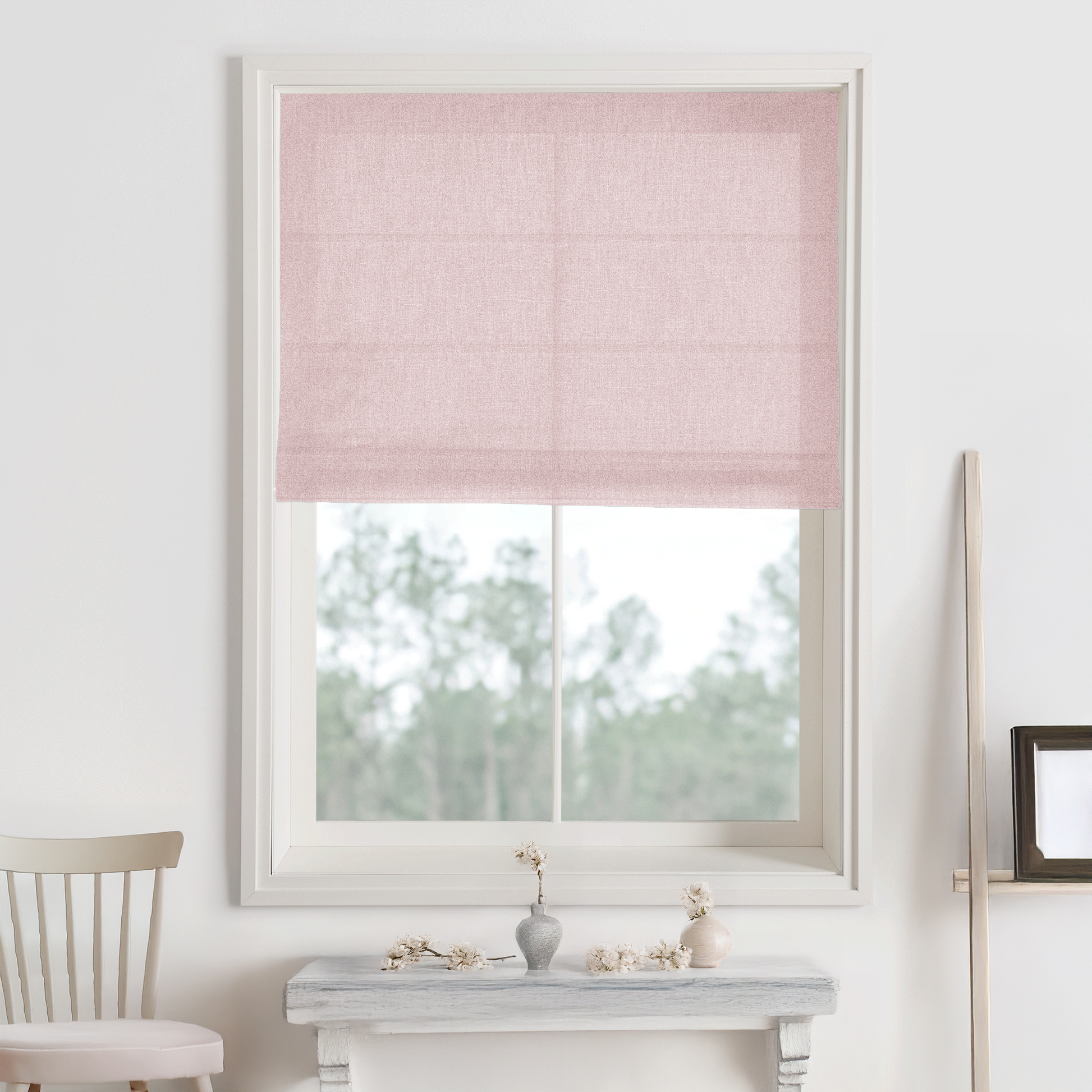 Bella Cotton Roman Shades & Blinds-Neutral Decor