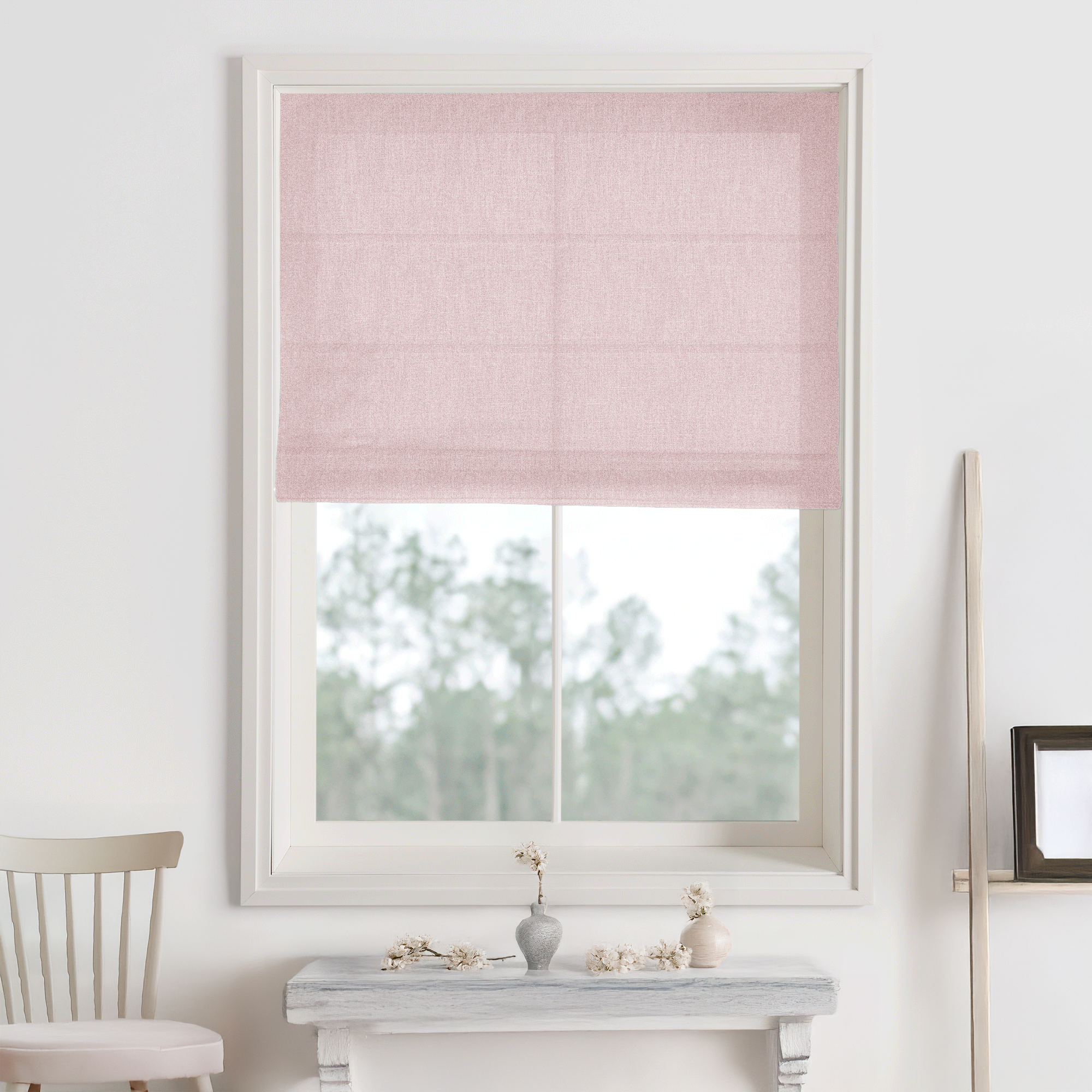 Bella Cotton Roman Shades & Blinds-Neutral Decor
