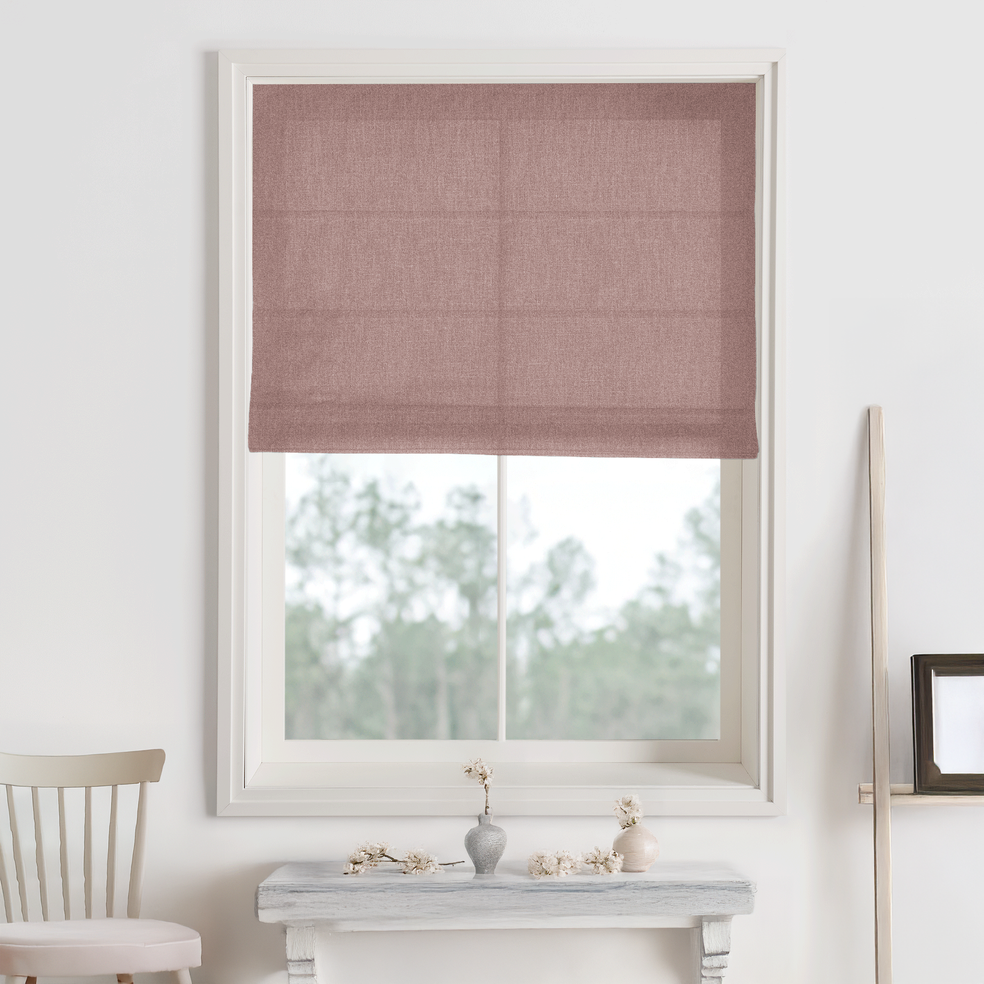 Bella Cotton Roman Shades & Blinds-Neutral Decor