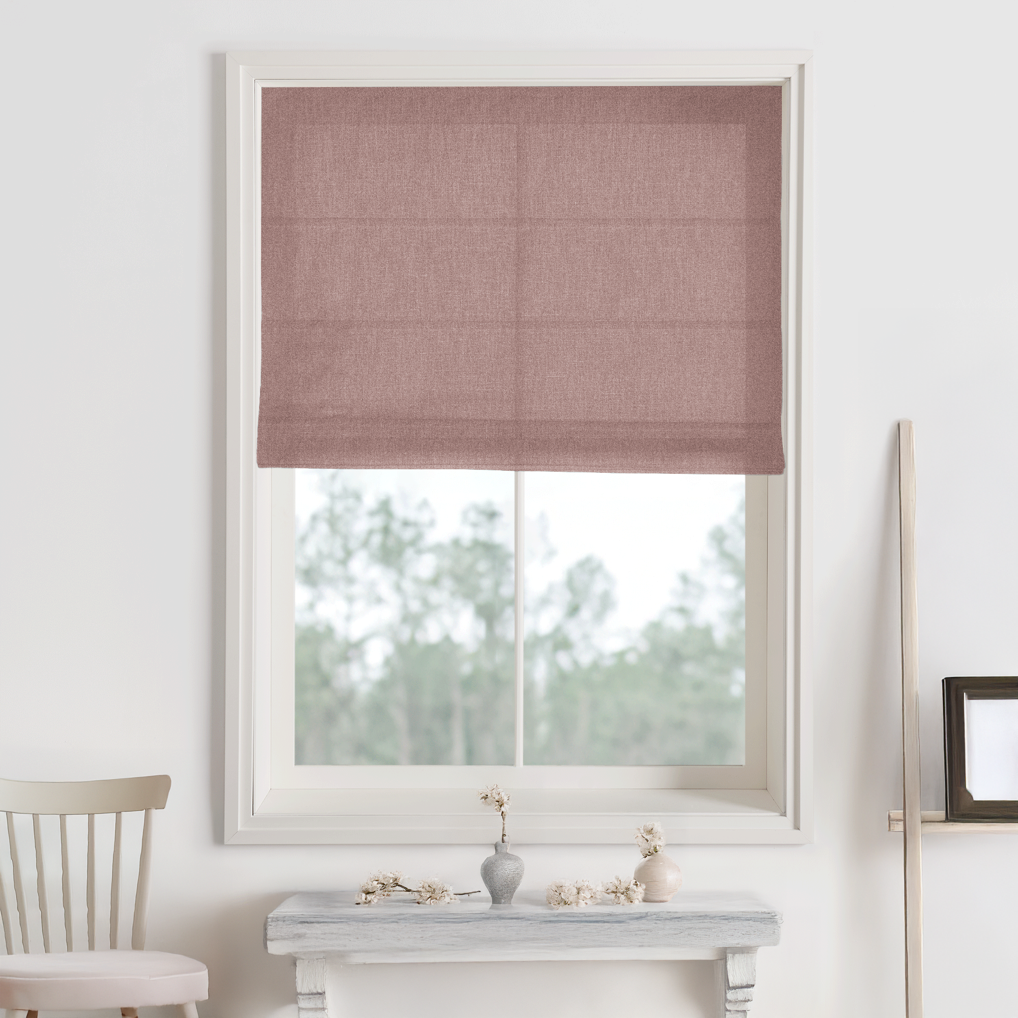 Bella Cotton Roman Shades & Blinds-Neutral Decor