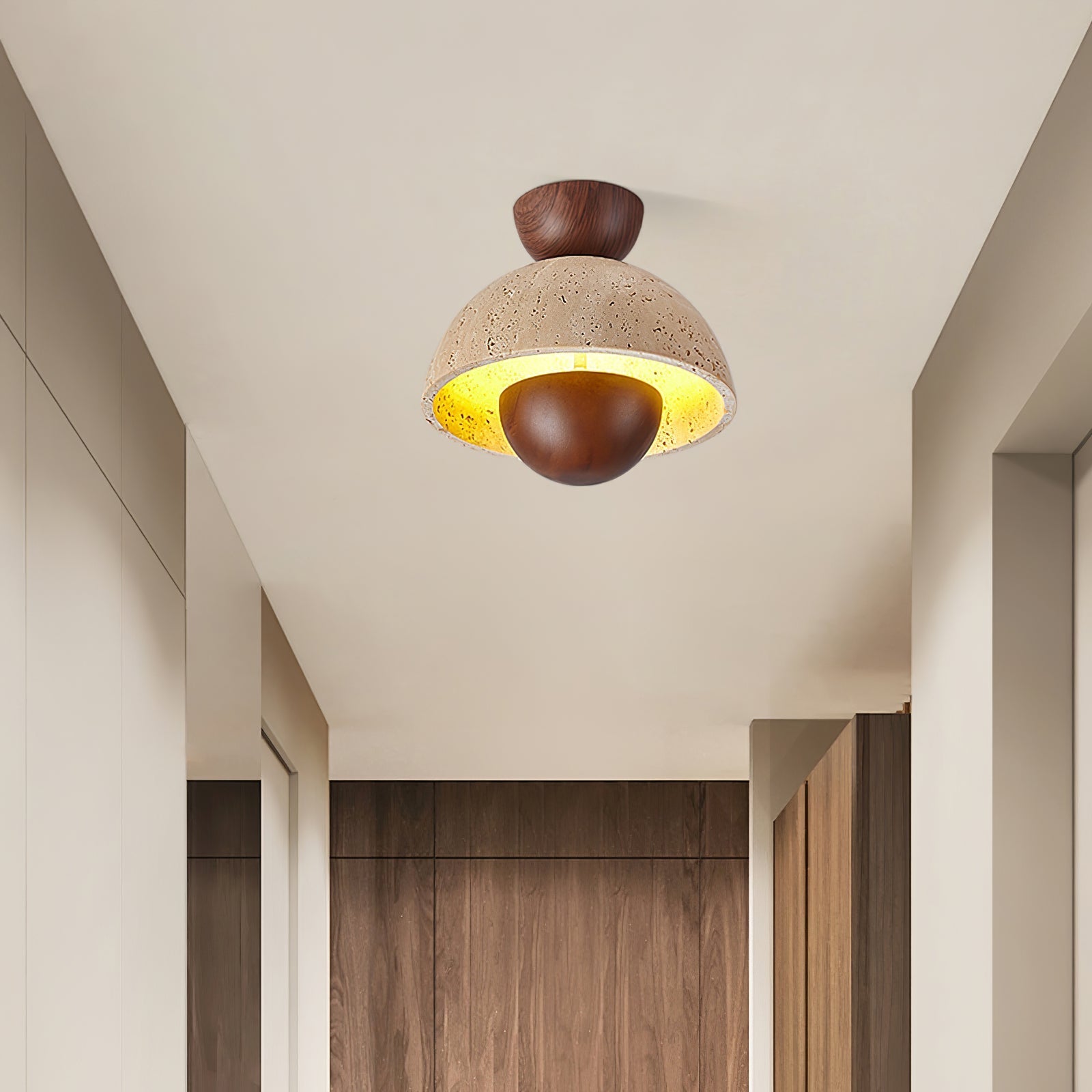 Cadorisra Travertine Ceiling Light-Neutral Decor
