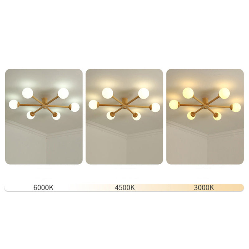 Muto Ceiling Light, Dimmable 6/8 Head - Neutral Decor