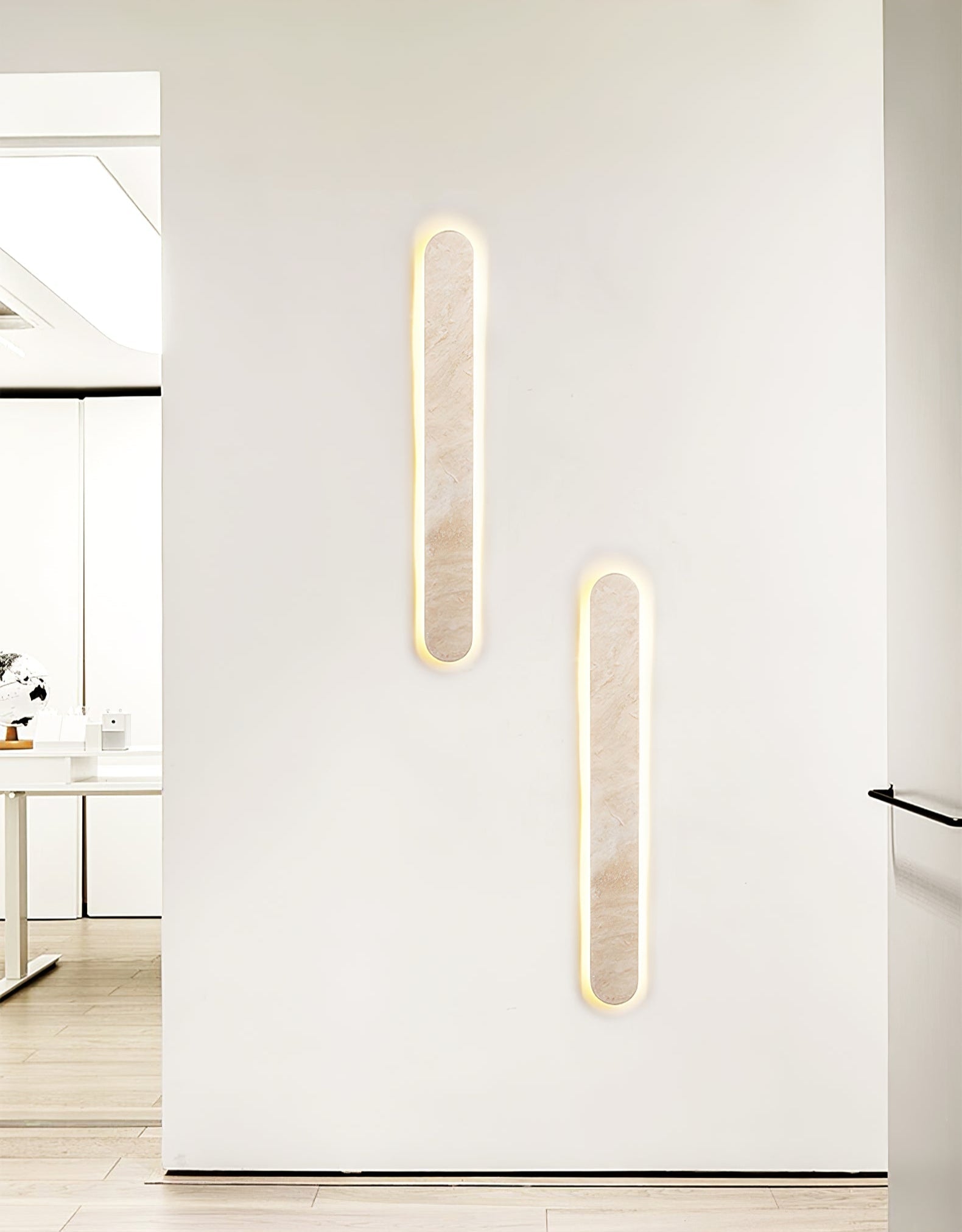 Elraee Travertine Wall Light-Neutral Decor