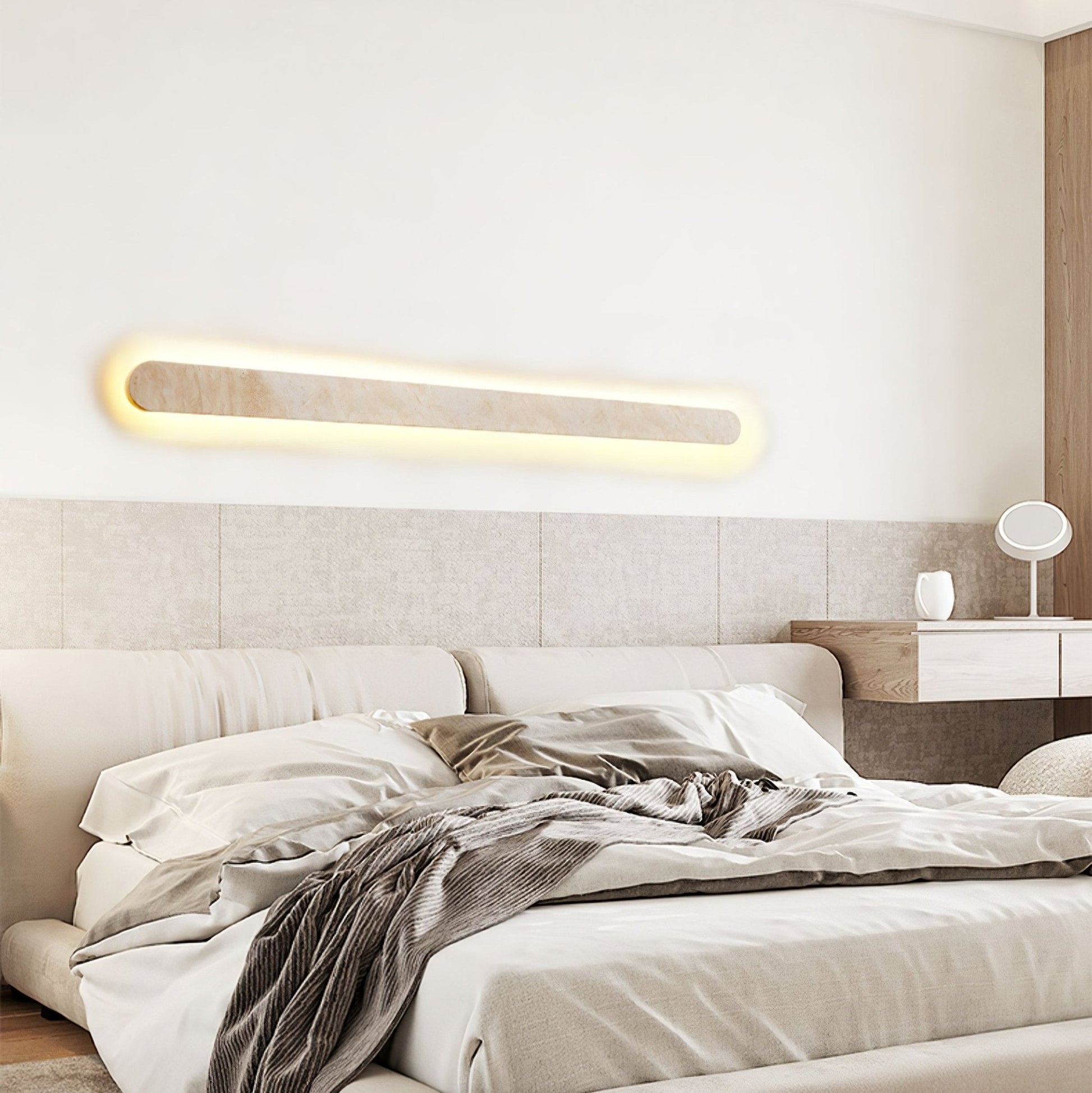 Elraee Travertine Wall Light-Neutral Decor