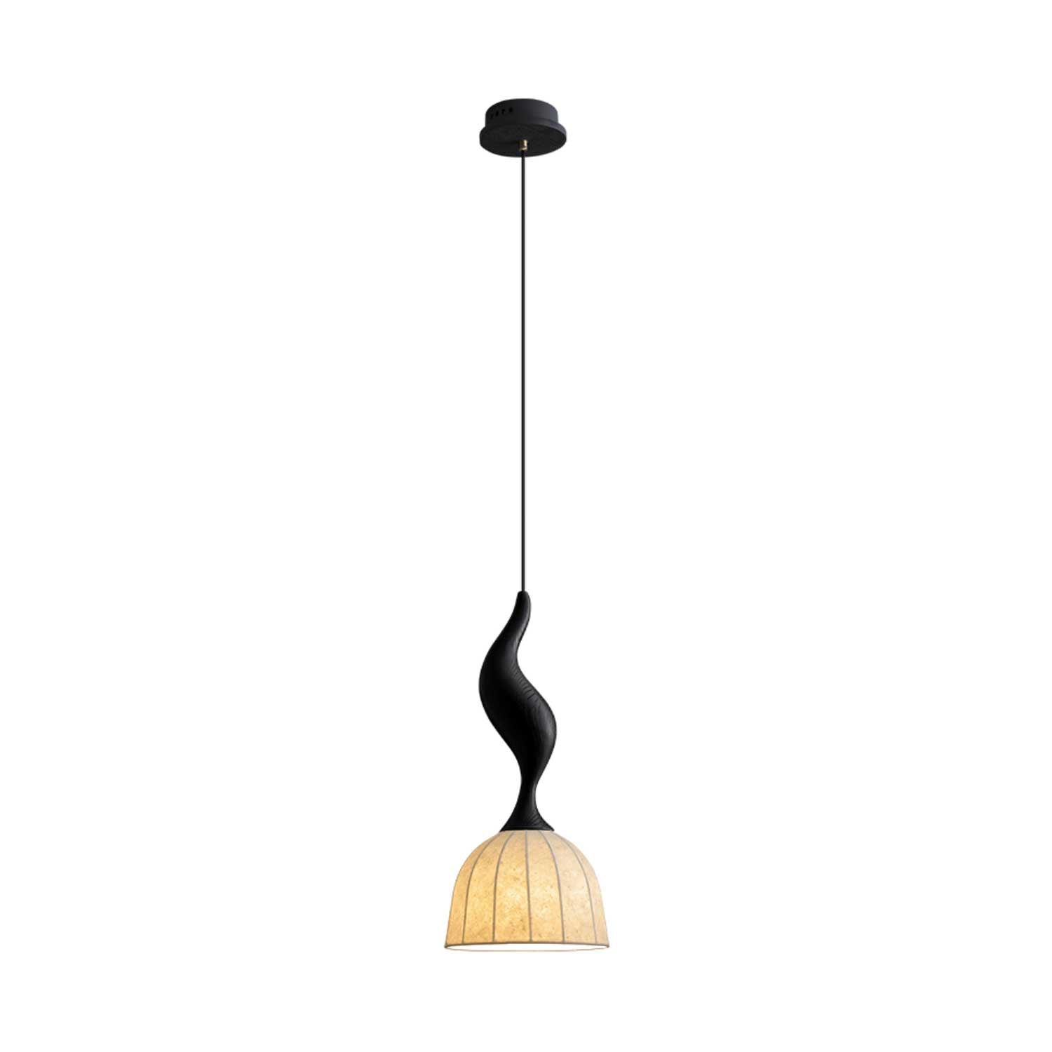 Colire Creativity Twisted Wood Pendant Light-Neutral Decor
