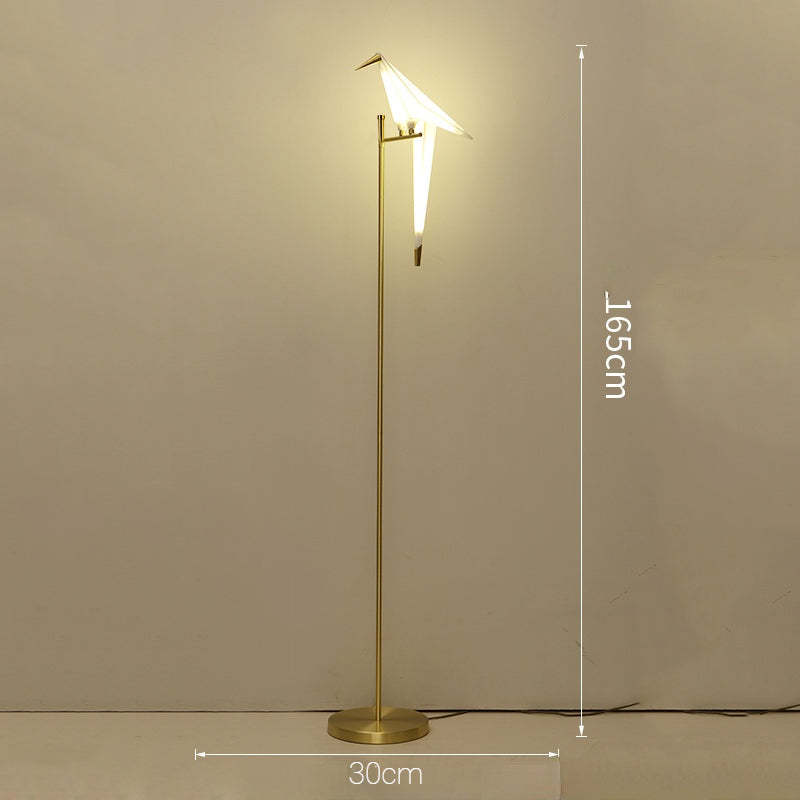 Clifford Nordic Bird Table /Floor Lamp, Gold, 1/2/3 Light - Neutral Decor