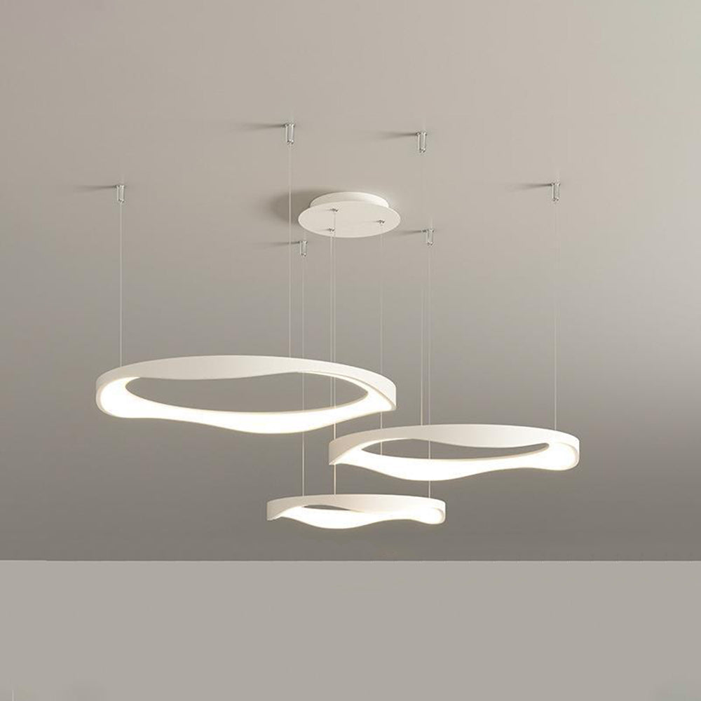 Arisha Pendant Light Rond Modern, Black/White, Dining Room - Neutral Decor