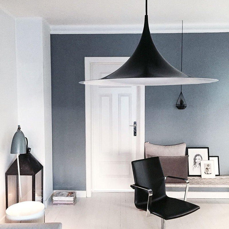 Arisha Minimalist Pendant Light, Hat - Neutral Decor