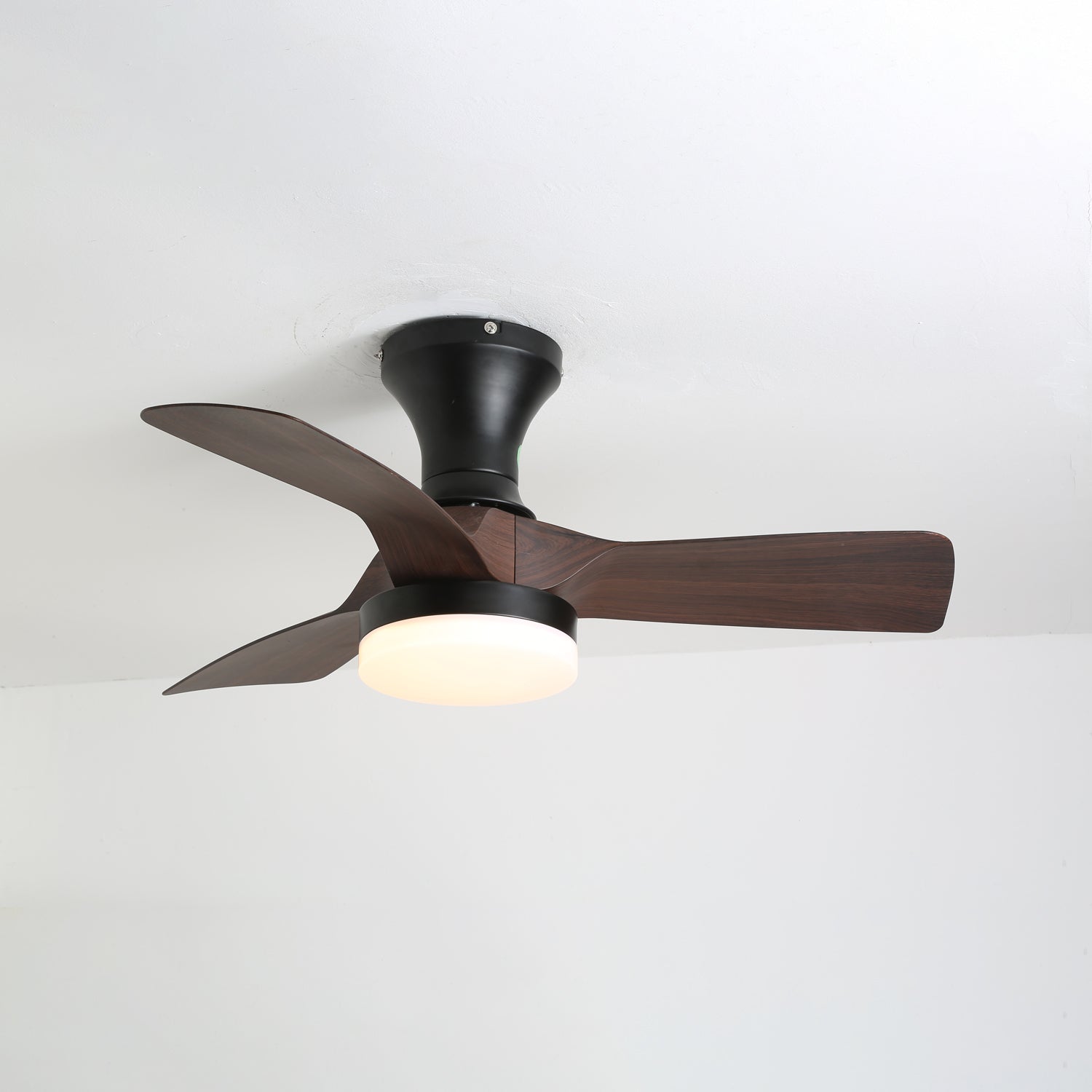 Nora Minimalist White Wood Ceiling Fan Light-Neutral Decor