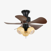 Lunara Vintage Wood Ceiling Fan Light-Neutral Decor