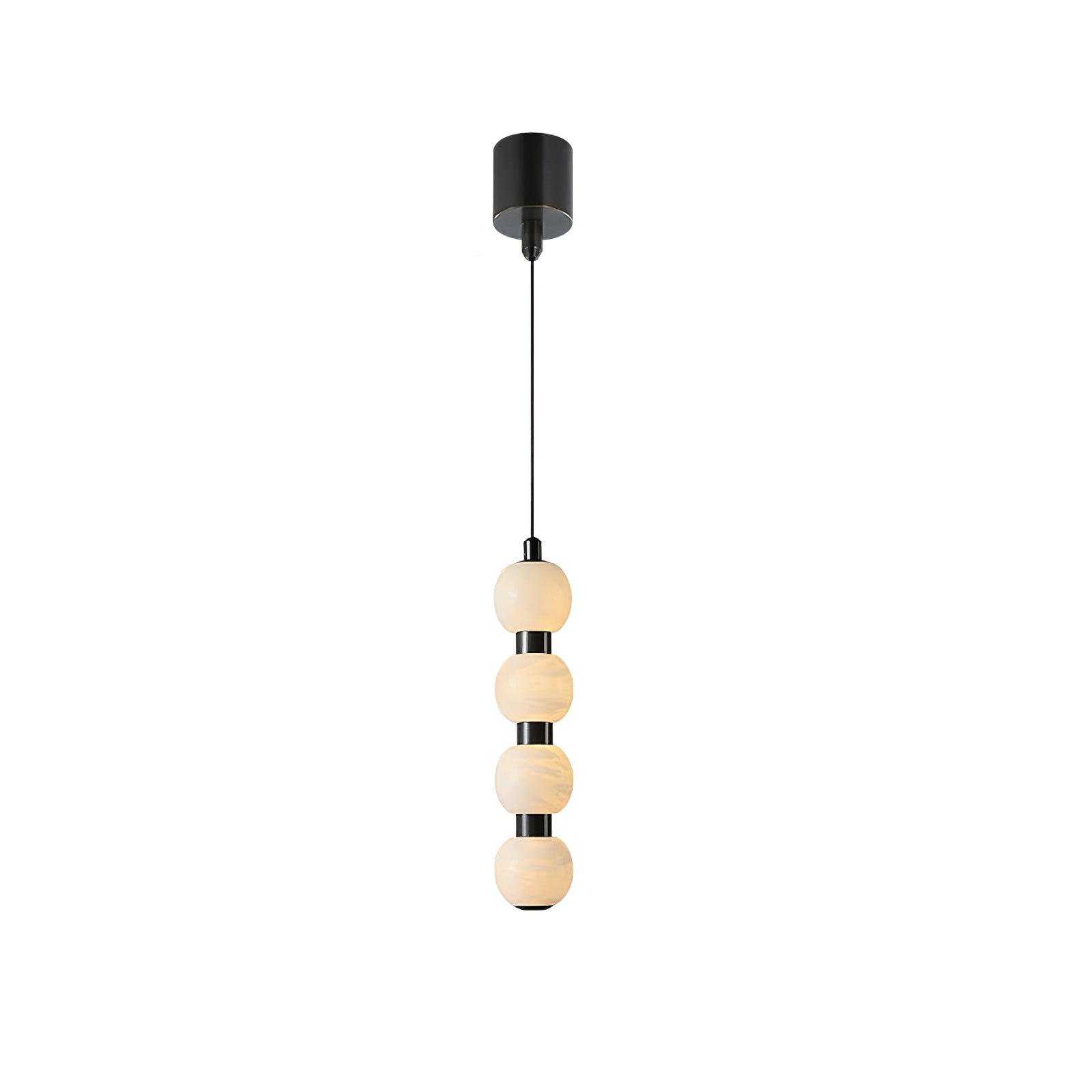 Lyra Modern Alabaster Pendant Light-Neutral Decor