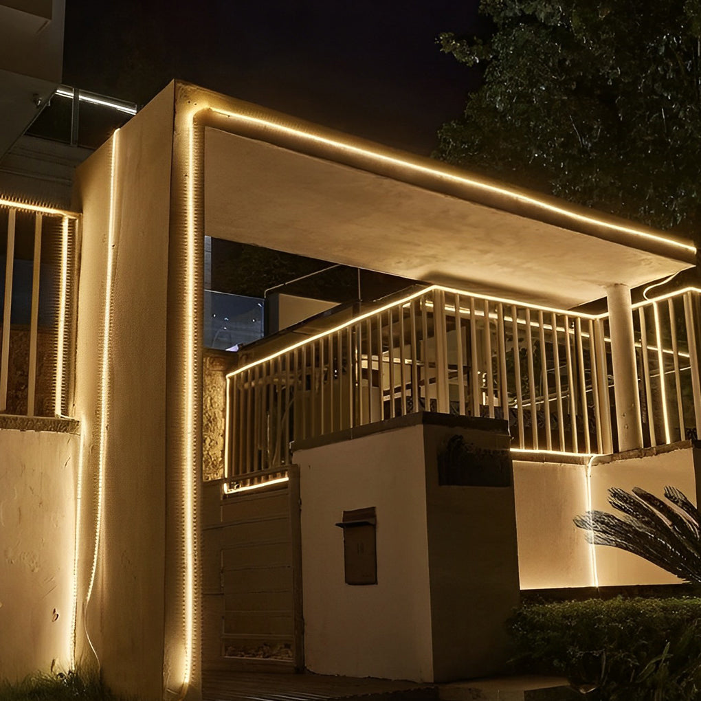 Start Recessed Flat LED Silicone Outdoor Strip Lights
