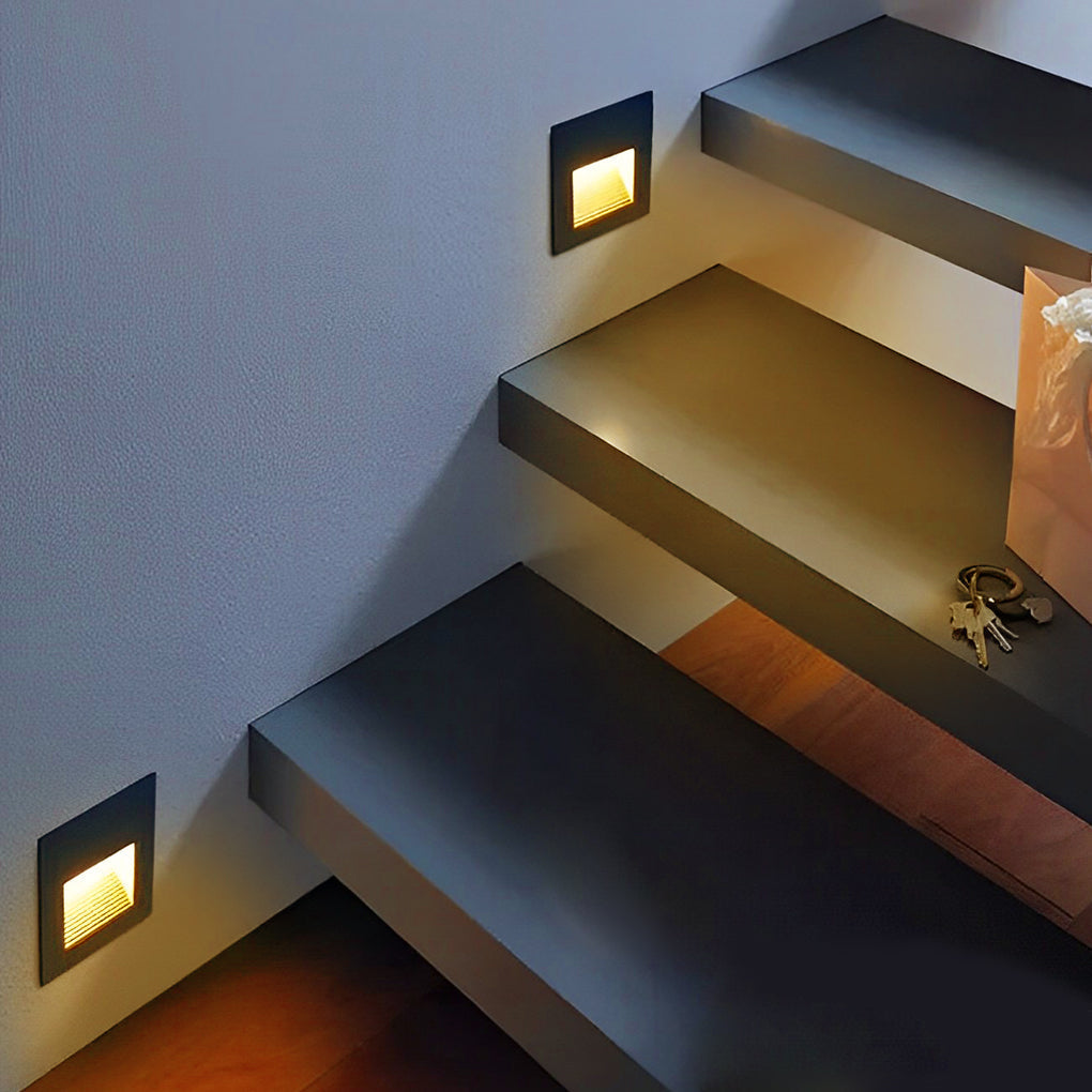 Thuder Visual Recessed LED Modern Outdoor Step Lights
