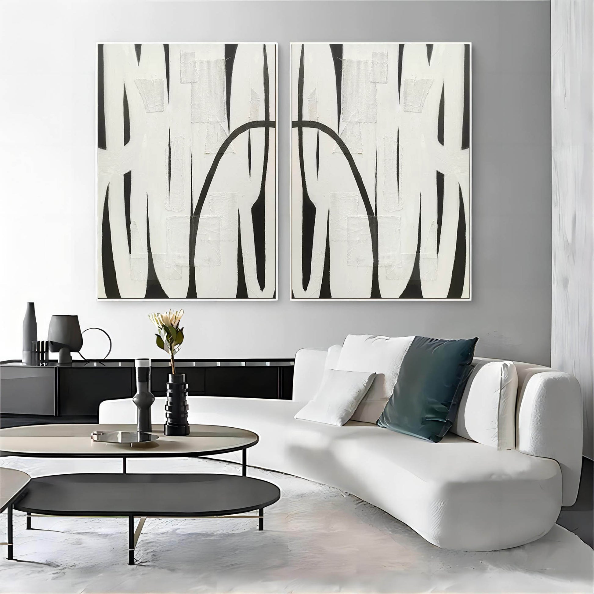 Abstract Painting Set Of 2 SP118 - Neutralighting
