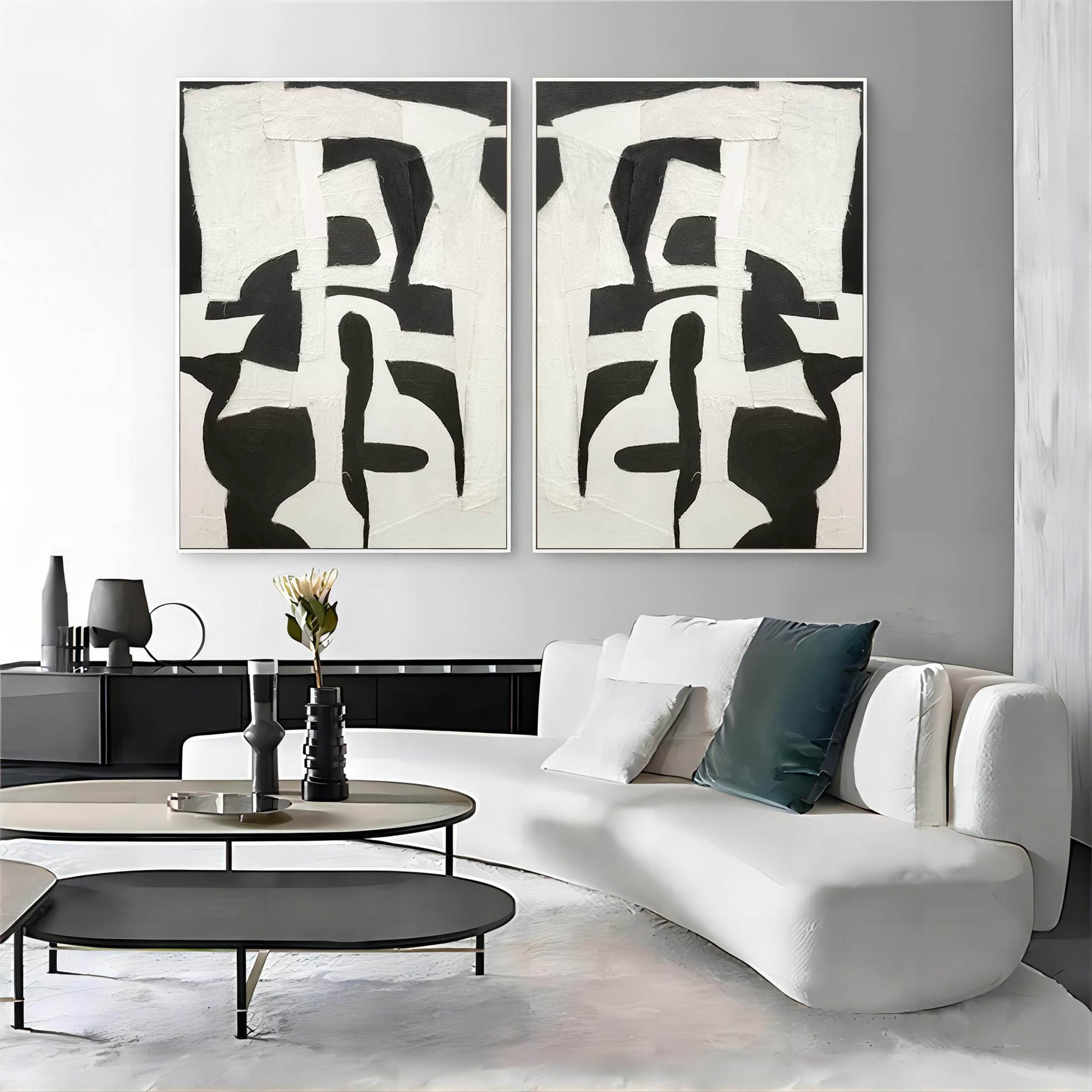 Abstract Painting Set Of 2 SP119 - Neutralighting