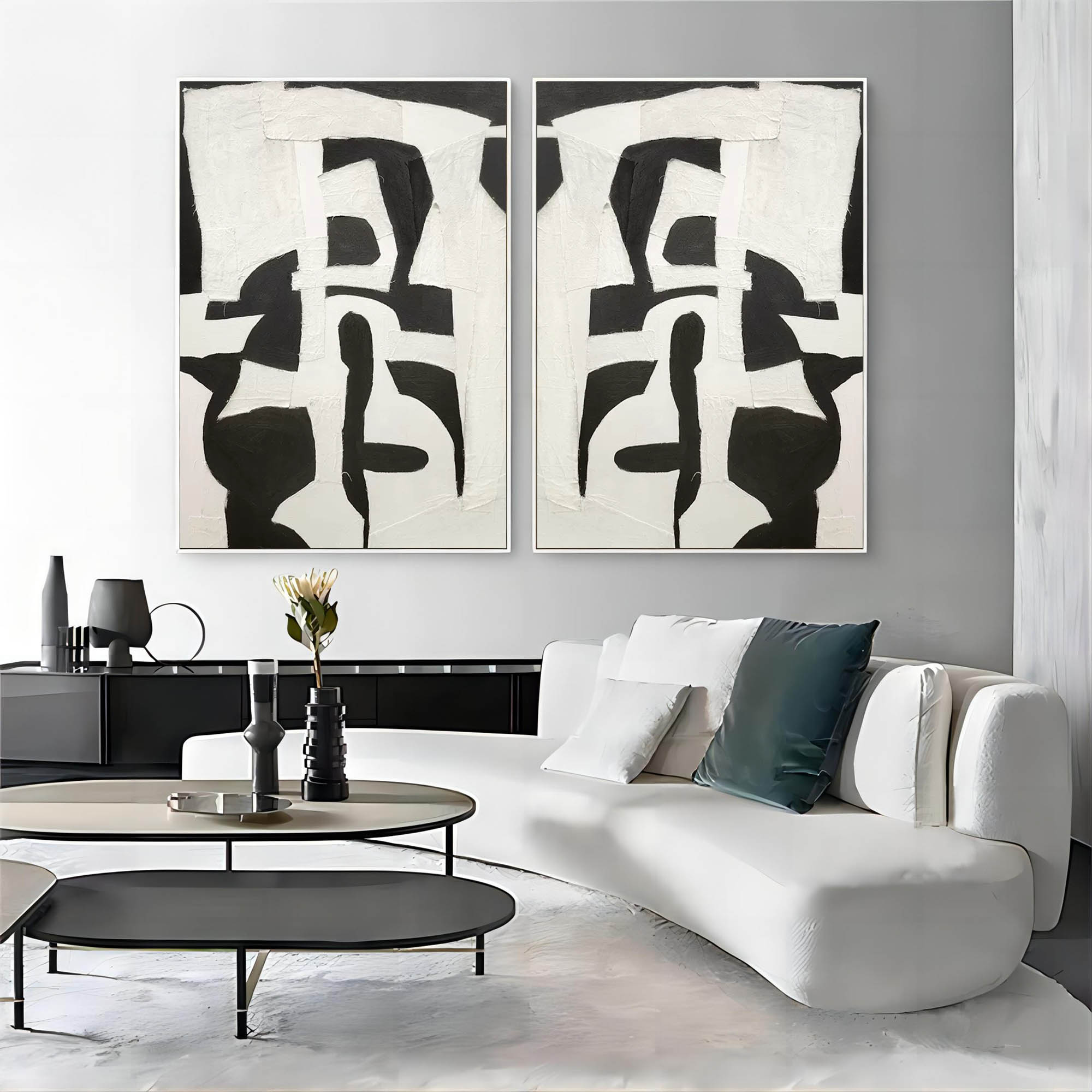 Abstract Painting Set Of 2 SP119 - Neutralighting