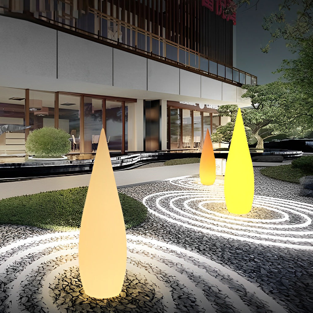 Jill Classic Water Drop LED PE Outdoor Floor Lamp