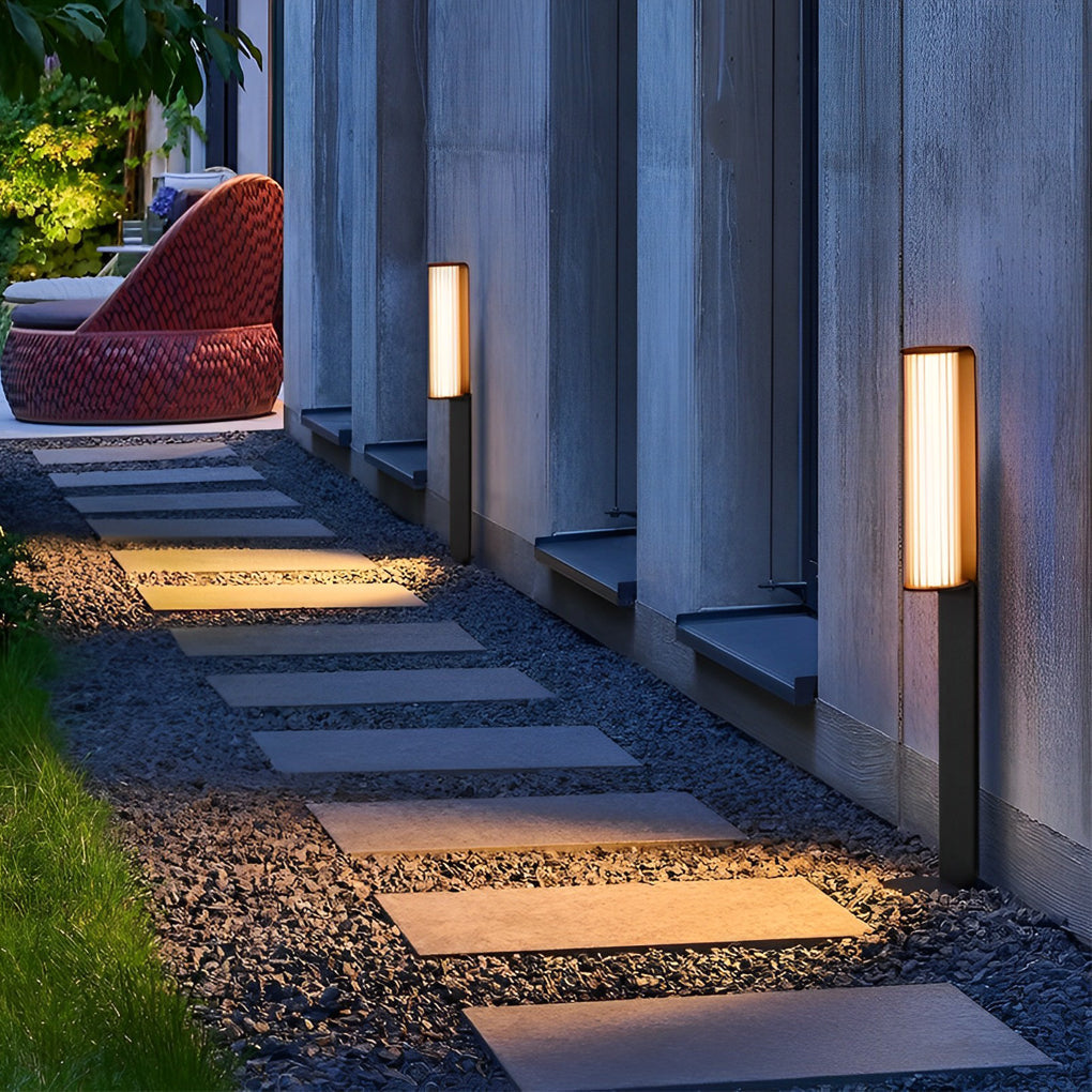 Lucana Cylinder LED Outdoor Pathway Lamp