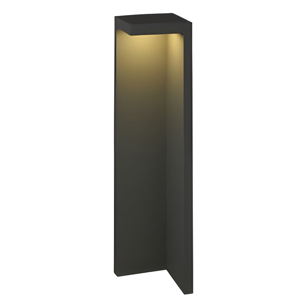 Fredy Rectangular Fixture Modern Glass Outdoor Path Light