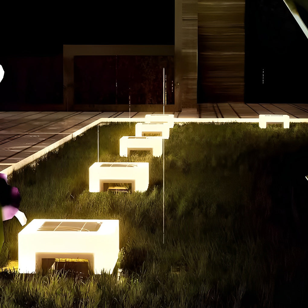 Jeanne Minimalist LED Modern Steel Outdoor Post Caps Lights