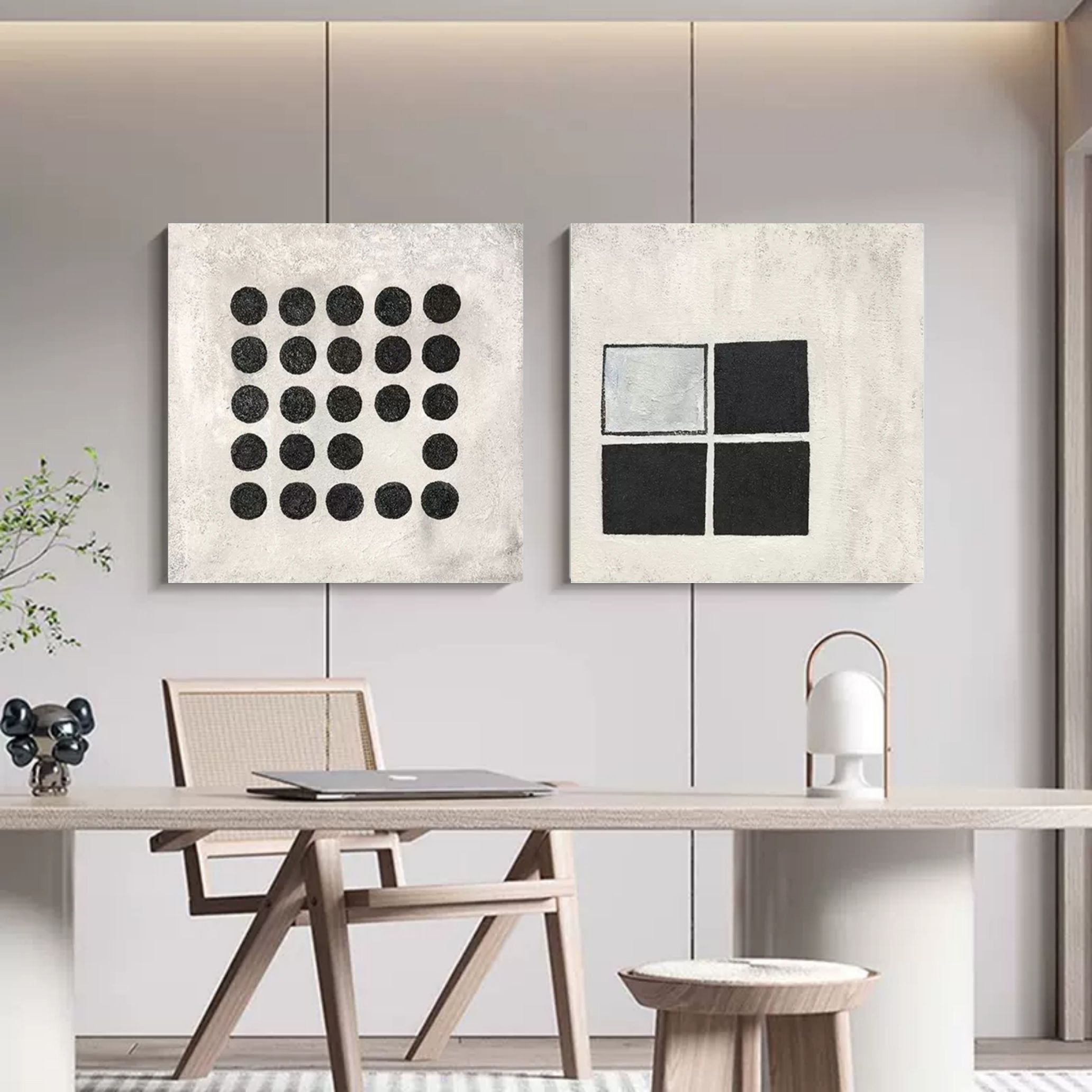 Abstract Painting Set Of 2 SP099 - Neutralighting