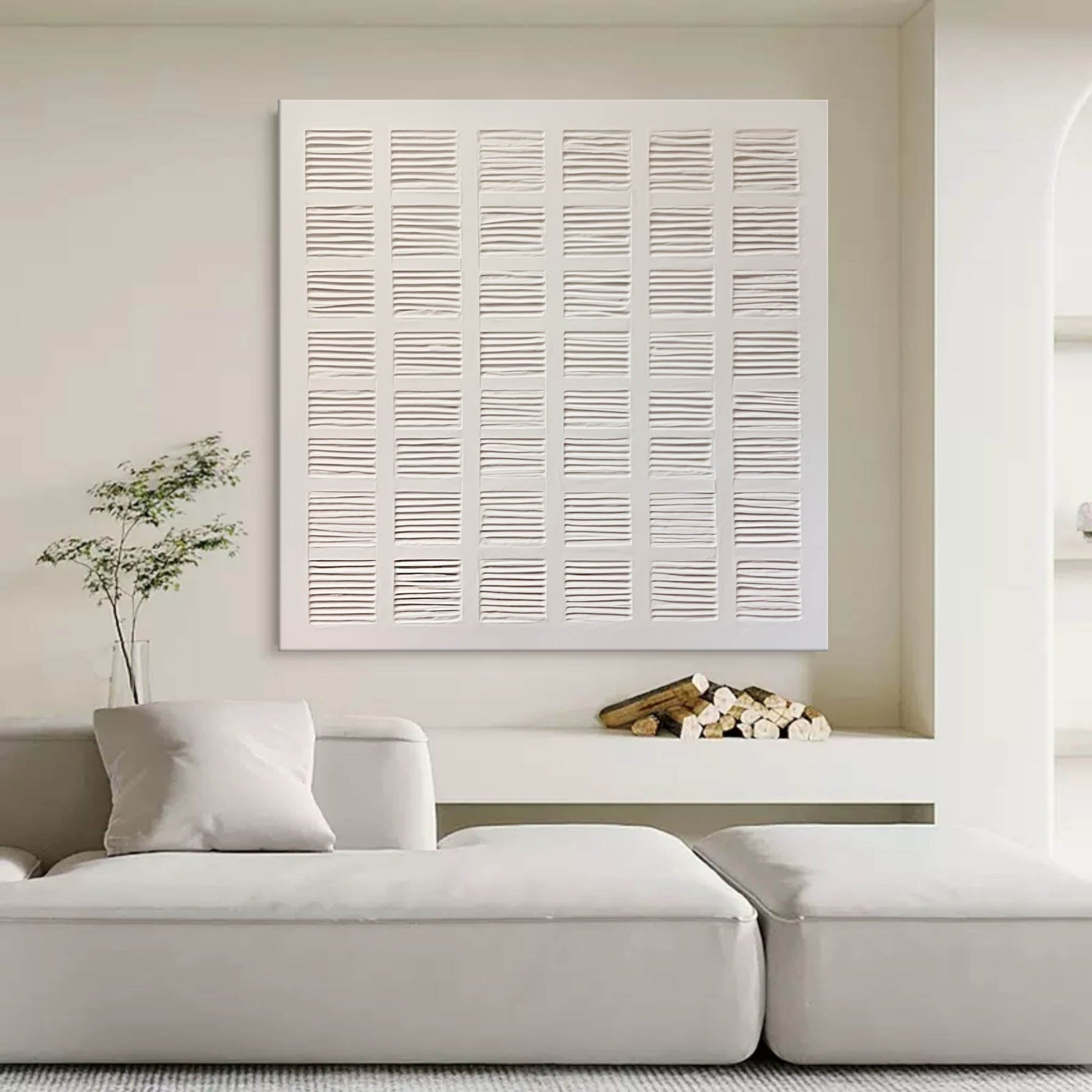 Plaster Art Texture Painting SG229 - Neutralighting