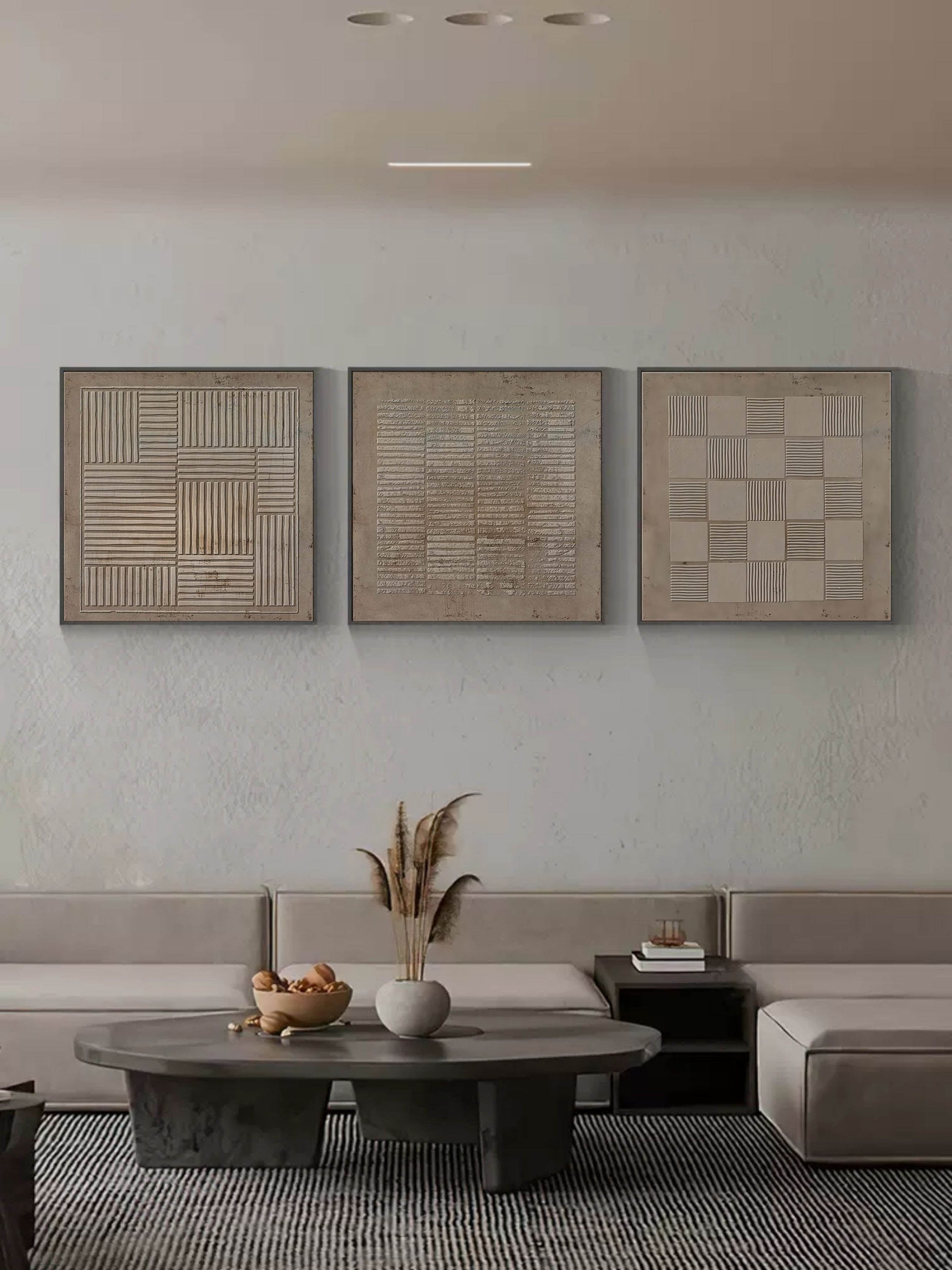 Abstract Painting Set Of 3 SP060 - Neutralighting