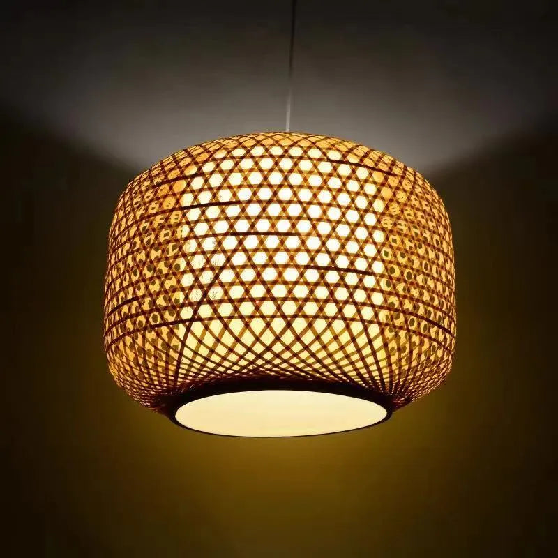 Ritta Natural Rattan Bamboo Pendant Light Lighting - Neutral Decor