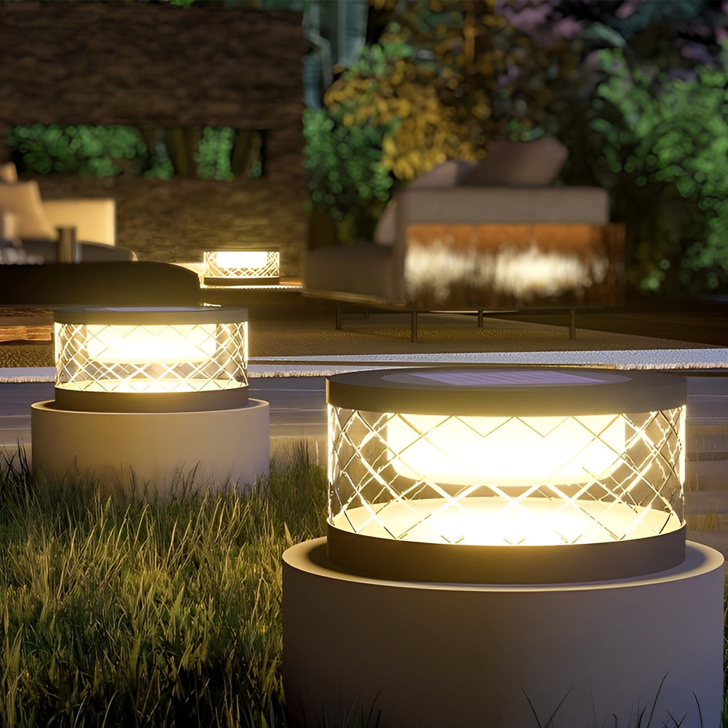 Glynnis Creative Modern Outdoor Post Caps Lights