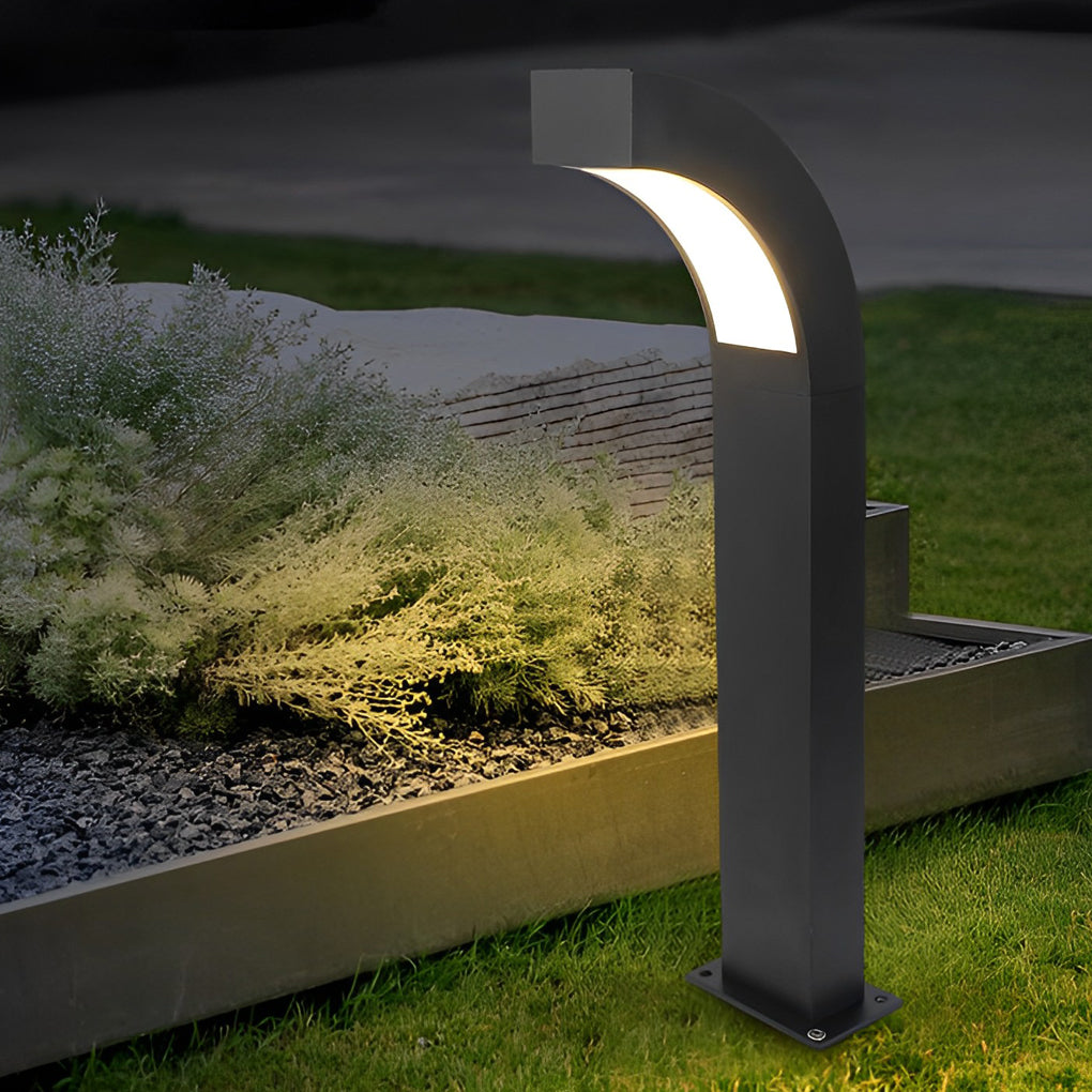 Simone Curved LED Landscape Outdoor Path Light