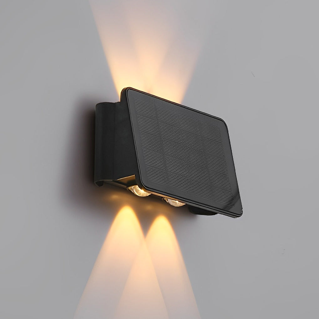 Genevieve Modern Minimalist Solar Outdoor Wall Lamp
