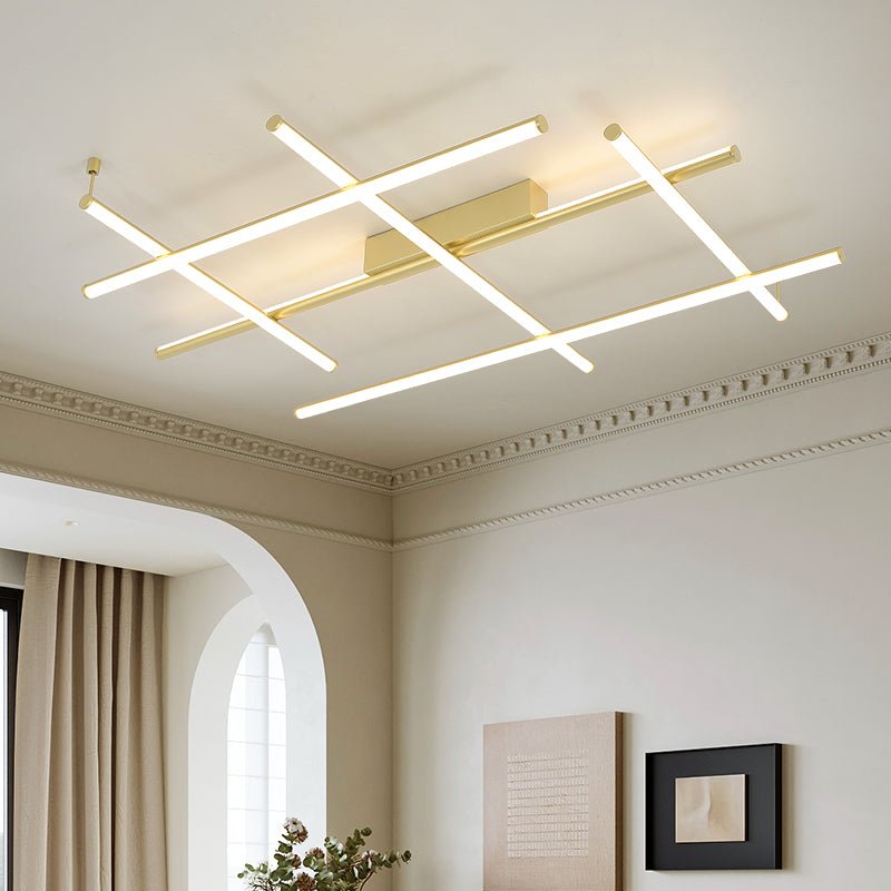 Geometric Linear Ceiling Lamp-Neutral Decor