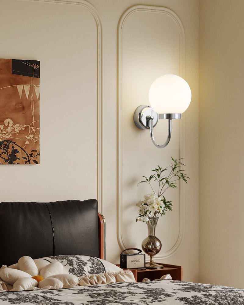 Varnys Chrome Wall Sconce-Neutral Decor