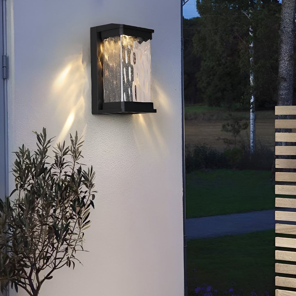 Edric Creative Modern Glass Outdoor Wall Sconce Light