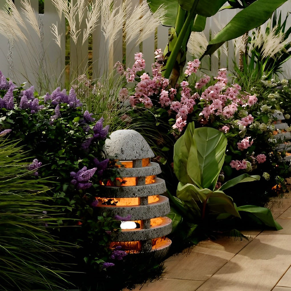 Earthy Elegant Lawn Modern Resin Outdoor Light