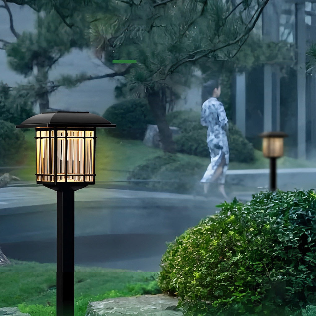 Ridley Vintage-Modern Square ABS Outdoor Lawn Lights