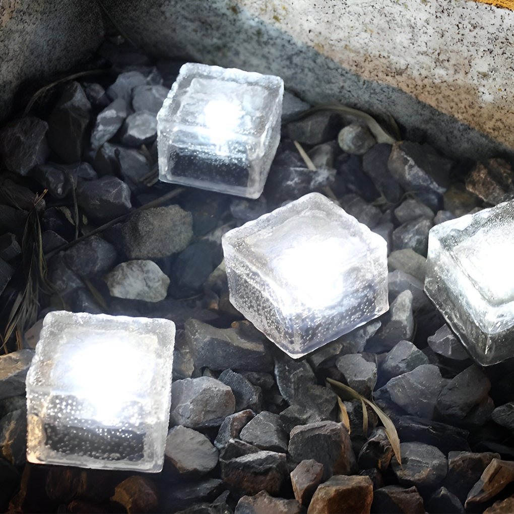 Maglene Ice Cube Colorful Modern  Crystal Outdoor Step Lights