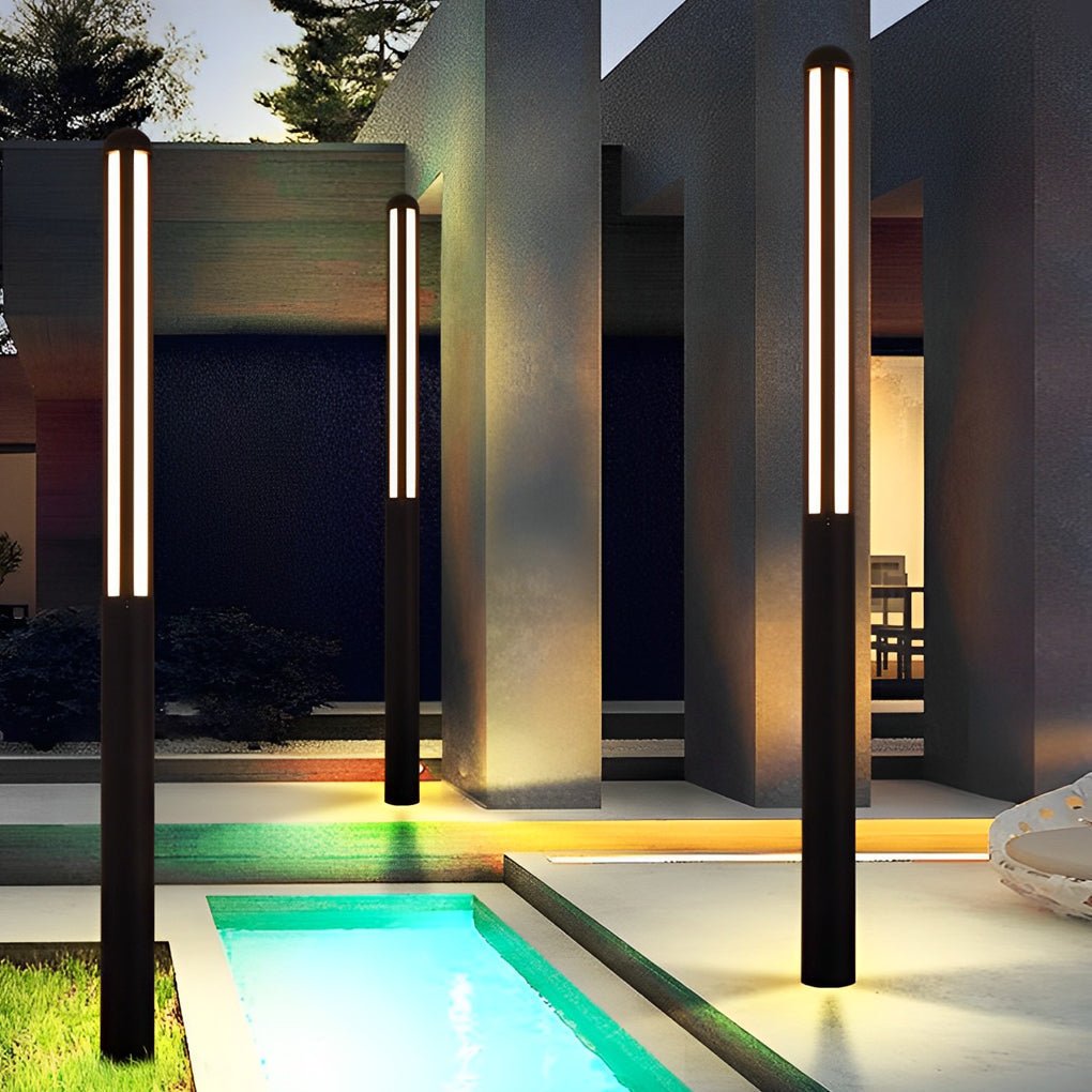 Nora Minimalist Residential Outdoor Bollard Lights
