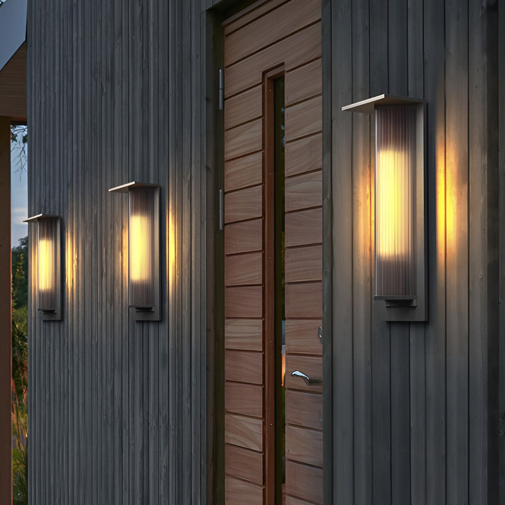 Wthy LED Solar Vintage Outdoor Wall Light