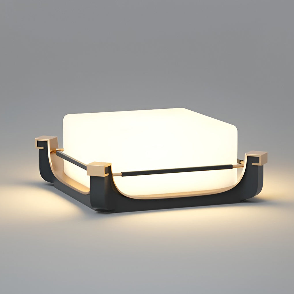 Oliver LED Modern Solar PC Outdoor Fence Post Lights
