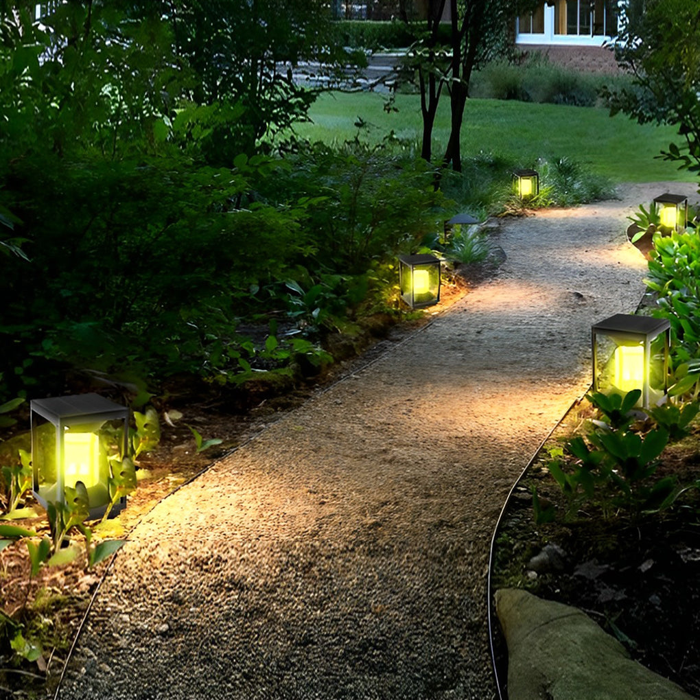 Lucas Minimalist Modern Fence Outdoor Post Lights