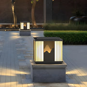Gaiety LED Scenery Modern Steel Outdoor Post Caps Lights