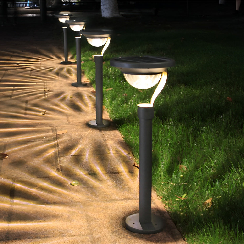 Esralda Modern Solar LED Outdoor Lawn Light