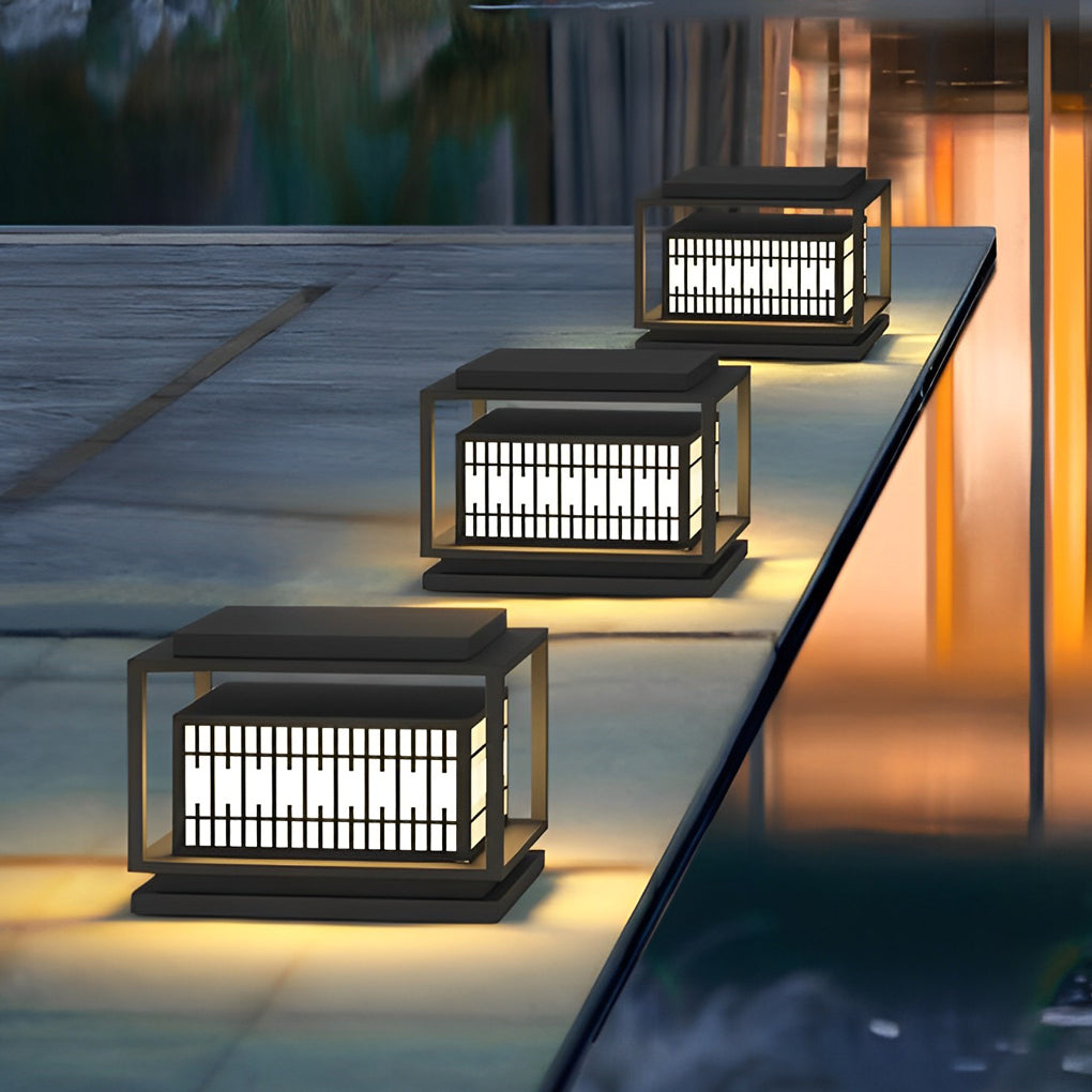 Otis Vintage Traditional Galvanized Steel Outdoor Pillar Lights