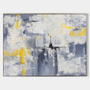 Gray Orange Abstract Painting ABAH21 - Neutralighting