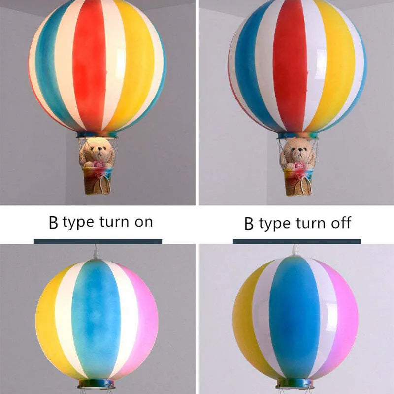 Aria Creative Colorful Balloon Acrylic Pendant Light, Bedroom - Neutral Decor
