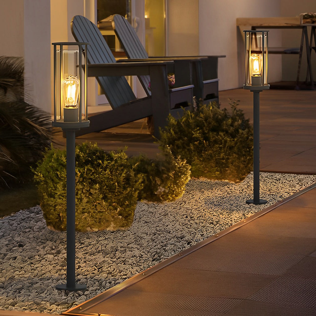 Mlly Modern Minimalist Round Stainless Steel Outdoor Light