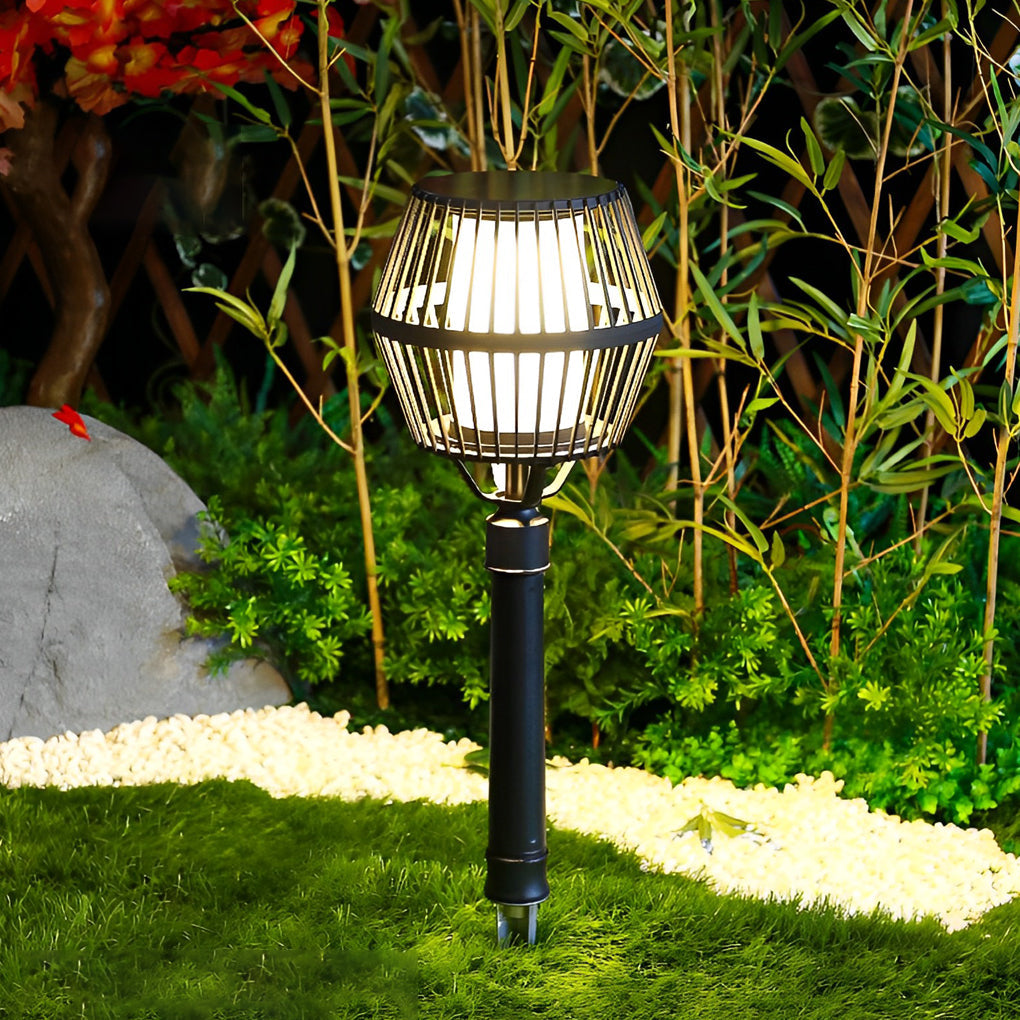 Deirdre Modern Solar Caged Outdoor Lanterns